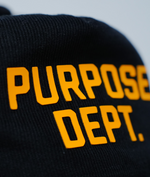 Load image into Gallery viewer, Black &amp; Yellow Corduroy Trucker Hat
